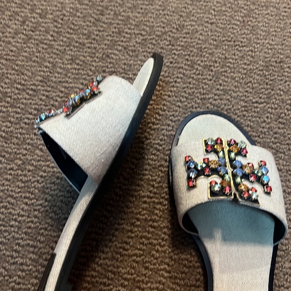 Tory Burch Ines Embellished Slides - Picture 11 of 12